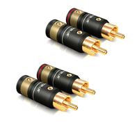 ViaBlue™ T6s Rca Enchufe Rca Tornillo-En para Ø de Cable 6- 8MM 4er Kit 30510