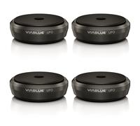VIABLUE ™ UFO XL Absorbedor Para Altavoces Y Equipos Hifi Set De 4 Negro | 50320