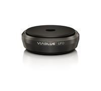 VIABLUE UFO XL Absorber - Amortiguador de vibraciones para altavoces, subwoofer y dispositivos vibratorios, 6,5 cm de diámetro, 4 unidades, color negro