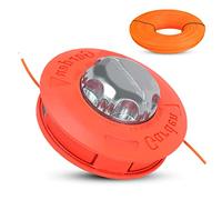 Viabrico - Bobina de hilo para desbrozadora universal, M10 x 1,25 con 2,4 mm x 15 m, hilo de nailon