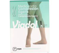 Viadol media corta A-D compresión muy ligera beige talla grande-extra grande