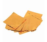 ViaGasaFamido 100 Envoltorios de Papel de Aluminio de 3x3, 7 Colores, Papeles de Envolver para Paquetes Cuadrados DIY para Dulces, Postres, Embalaje de Dulces (GOLD)