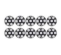 ViaGasaFamido 10Pcs Panel de lámpara LED Práctico Anillo Redondo LED Placa de Desarrollo del Controlador Circuito de Control Color Luz Cjmcu 7 bits WS2812 5050 RGB