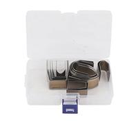 ViaGasaFamido 18 Piezas Punch Punch Juego Universal Diy Leather Hole Punch Punch En Relieve de Acero de Aleación y Herramienta de Estampado para Cinturones, Bolsas y Billeteras