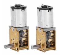 ViaGasaFamido 2PCS Mini Motor Reductor de Turbina Motor de Engranaje de Micro Turbina Reductor de Pequeña con Recubrimiento a Prueba de Polvo de Calor de 3 Capas para Cerradura