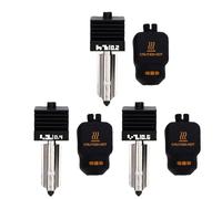 ViaGasaFamido 3 Uds 0,2mm 0,4mm y 0,6mm Boquilla Conjunto de Extremo Caliente Diseño de Rotura de Calor de Metal Piezas de Repuesto de Impresora 3D