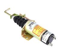 ViaGasaFamido 366-07197 Válvula Solenoide de Cierre de, Reemplazo de Válvula Solenoide de Parada Eléctrica de 12 V, para Generador Eléctrico, Hecho de Materiales Premium, Actitud Directa