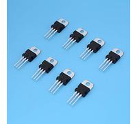 ViaGasaFamido 40pcs N Canal JFET Transistor Conjunto con 8 Tipos, Kit de Transistor para Amplificador de Banda Ancha, 7805 7809 7812 7815 7905 7912 7915 LM317