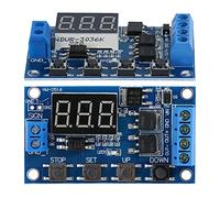 ViaGasaFamido 5V 36V Interruptor de Temporizador de relé, Salida de Doble Mos Dual de Alta Frecuencia con Pantalla LED, para Luces de Motores de Tiras LED Bombas Válvulas Solenoides