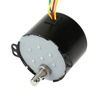 ViaGasaFamido AC220V 5-50RPM Motor de Baja RPM Motor de Velocidad Lenta Síncrono de Baja Velocidad con Engranaje de Metal Bobina de Cobre para Válvulas de Control de Automatización (5 vueltas)