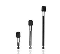 ViaGasaFamido Adaptador de Punta Hexagonal Magnético, Liberación Rápida, Acero Al Cromo Vanadio, Kits de Extensión, para Taladros y Destornilladores, con Longitudes de 60, 100 y 150 Mm, para (3PCS)