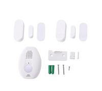 ViaGasaFamido Alarma de Sensor de Puerta Al Abrirse para Oficina, Tienda | Mensajes Programables de Bienvenida y Advertencia, con Voz MP3 Personalizada, Alerta de Recordatorio de Imán de Puerta No