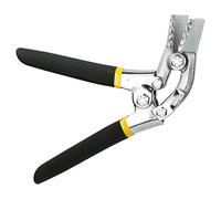 ViaGasaFamido Alicates para Bridas, Cerradora Manual de Acero Cromado con Curvo, Herramienta Ergonómica para Doblar Láminas de Metal y Plástico