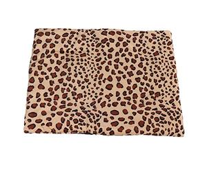ViaGasaFamido Almohadilla Térmica USB, Material de Tela Suave, 3 Configuraciones de Temperatura, Almohadilla Térmica Lavable para Gatos, Perros y Otras Mascotas (Estampado de Leopardo)