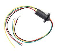 ViaGasaFamido Anillo Colector Conductivo, Contactos de Metales Preciosos, 30A 4 Hilos, Protección IP51, Ideal para Robótica y Aplicaciones Industriales