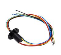 ViaGasaFamido Anillo Deslizante Eléctrico,Cable PTFE de 4 mm² | Tecnología de Cepillo de Fibra,Diseño de Ranura en V con ángulo de 90 Grados,Rotación de 360° para Equipo de Pruebas