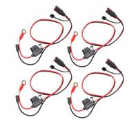 ViaGasaFamido Arnés de Cables para Cargador de Batería NOCO 16AWG 20A con | Construcción de PVC y Latón, Terminales de Ojal X Connect M6 XL, Compatible con la Serie G , Longitud de 22 Pulgadas