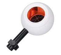 ViaGasaFamido Bola de Prisma Topográfico, Prisma de Monitoreo Esférico Constante de 64 Mm y 0 Mm con Fondo Magnético y Adaptador de 5/8 de Pulgada para Topografía de Alta Precisión en Ferrocarriles