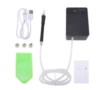 ViaGasaFamido Bolígrafo de Vacío Art con Batería de 1500 MAh, Funcionamiento Silencioso para Aficionados, Agarre Cómodo, Puntas Versátiles (Negro con batería)