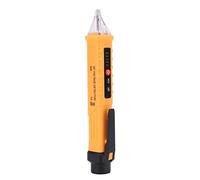 ViaGasaFamido Bolígrafo Probador de Voltaje 48V-1000V 12V-1000V Detector de Voltaje sin Contacto de Alta Precisión con Alarma de Zumbador de Luz LED para Electricistas Seguridad en el Hogar (YELLOW)