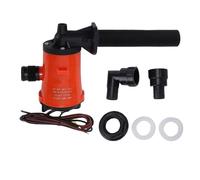 ViaGasaFamido Bomba de Achique Sumergible 800GPH 4.0A DC Bomba de Agua con Eje de Acero Inoxidable y Protector de Encendido para RV Barco Yate Pecera (ORANGE)