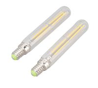 ViaGasaFamido Bombilla de Tubo LED 4W E14, Bulbos de Lámpara Tubular de 2300k, T20x120, 2pcs, Ahorro de Energía, 25,000 Horas de Vida, Adecuado para Iluminación Decorativa y Hogar (claro)