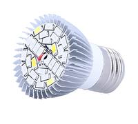 ViaGasaFamido Bombilla para Plantas de Espectro Completo, Luz de Cultivo de Aluminio de 10 W con Rápida Disipación de Calor para Hidroponía de Jardín Interior y Tiendas de Campaña para Plantar