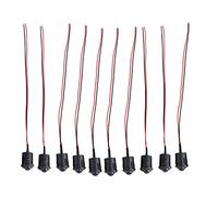 ViaGasaFamido Bombillas Ultrabrillantes Transparentes como el Agua, 10 Diodos Emisores de Luz LED de 12 V y 10 Mm, Kit Surtido de LED Completo, Fácil de Instalar para Proyectos (Cabello