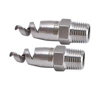 ViaGasaFamido Boquilla en Espiral, Pulverizador de Atomización Gran Angular de Acero Inoxidable con Cobertura de 120 Grados para Aplicaciones de Refrigeración