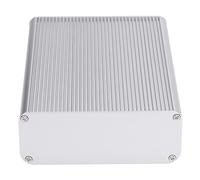 ViaGasaFamido Caja Eléctrica de Aleación de Aluminio, Carcasa Plateada Mate, Unión Resistente a la Intemperie para Placas de Circuito y Amplificadores 45x120x160mm