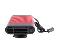 ViaGasaFamido Calentador de Vehículo 24V 150W Calentador Silencioso Ajustable para Viajes en Automóvil Tamaño Compacto Negro y Rojo