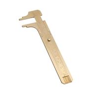 ViaGasaFamido Calibrador Vernier de Latón Vintage Calibre Deslizante 80 Mm/100 Mm Herramienta de Medición de Doble Escala/pulgada con Alta Precisión para Medición de Anillos de Alambre de (Doble