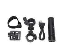 ViaGasaFamido Cámara para Casco de Motocicleta, Visión Nocturna, Cámara para Casco de Bicicleta, Linterna 720P con 8 LED, Carcasa de Aleación de Aluminio, Batería de Larga Duración, para