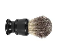 ViaGasaFamido Cepillo de Afeitado de Cabello de Alta Densidad, Cepillo de Cabello Suave, de de Resina Negro para el Hombre, Buen Padre, Aparejos de Afeitado para Hombres y Aseo con Piel de Masaje,