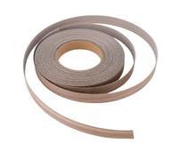 ViaGasaFamido Cinta de Borde de Chapa de Madera Prepegado con Bandas de Nogal Negro, Cinta de Madera Contrachapada Flexible de 1,9 Cm X 15m para Muebles, Armarios, Estantes, Manualidades