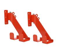 ViaGasaFamido Colgador de Motosierra, Soporte de Pared de Acero Resistente 3 en 1 con Ganchos Ajustables y Estante de Doble Orificio, para y Otras Motosierras, Ajuste Universal para