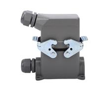 ViaGasaFamido Conector Eléctrico Resistente 16A IP68 Impermeable para Redes Eléctricas y Vehículos Aluminio Fundido 2 Unidades