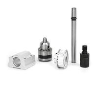 ViaGasaFamido Conjunto de Husillo B10, Portabrocas sin Alimentación con Eje M10 para Proyectos de Carpintería de Bricolaje, Precisión de 0,005 Mm, Herramienta Ideal para Cortar y Esmerilar