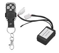 ViaGasaFamido Controlador de Parpadeo Estroboscópico de Flash, Controlador de Estroboscópico Flash Portátil TS-57 con 6 Modos y 3 Contactos, Módulo de Flasher de Luz de del Automóvil ABS para