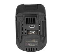 ViaGasaFamido Conversión del Adaptador de Batería de 18 V Conversión Dock Power Conector Accesorio con Puerto de Salida USB de 5V 2.1A