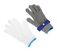 ViaGasaFamido de Acero Anticorte Nivel 5, Protección de Manos de Acero Inoxidable, Ideales para Procesamiento de Vidrio y Uso Industrial (XXL)