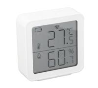 ViaGasaFamido Detector Inteligente de Temperatura y Humedad, Sensor Interior Alimentado por Batería con Monitoreo en Tiempo Real, Alerta de bajo Voltaje, Ideal para el Hogar, Invernadero y Oficinas