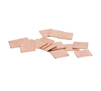 ViaGasaFamido Disipador de Calor de Cobre de 100 Piezas, Conductividad Térmica 401w/mk Cobre Rojo, para Módulos de Refrigeración de PC y Teléfono (20 * 20 * 1,0 MM)