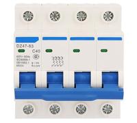 ViaGasaFamido Disyuntor DZ47-63, Material Retardante de Alto Rendimiento, 4P 40A 400V para Sistemas de Energía Solar y Aplicaciones Fotovoltaicas