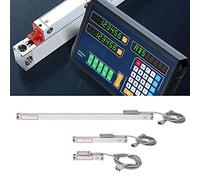 ViaGasaFamido Escala Lineal JC800, Lectura Digital de Aleación de Aluminio para Torno CNC, Alta Precisión, Rango de Medición de 0-500 Mm, Adecuada para JCS900-2AE y JCS900-3AE (#2)