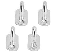 ViaGasaFamido Ganchos Ovalados, Acero Inoxidable 304, Diseño Resistente, Fácil de Instalar, Paquete de 4 para Fijar Cuerdas, Alambres de Acero y Más