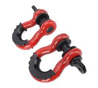 ViaGasaFamido Grillete de Anillo en D, Capacidad de Peso de 8800 Libras Grillete de Acero Al Carbono Resistente con Acabado con Recubrimiento en Polvo Galvanizado, para Recuperación de