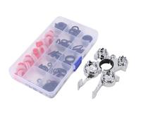 ViaGasaFamido Herramienta de Aireador de Grifo, Llave de Extracción de Aireador, Juego de Llaves de Grifo 12 en 1 para Fregaderos de Cocina y Baño con Mandíbulas Ajustables para Tipos Roscados