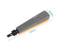 ViaGasaFamido Herramienta de Impacto Perforadora de Alambre, Acero con Alto Contenido de Carbono, Agarre Antideslizante y Cabezal de Herramienta Incisivo para Instalación de Cableado de Red Cat5 y