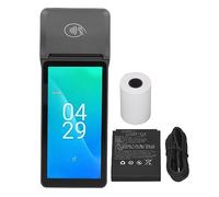 ViaGasaFamido Impresora POS, Impresora de Recibos de Terminal POS 4G WiFi Escaneo de Código 1D 2D Impresión Térmica Soporte POS Móvil Portátil NFC, Impresoras de Recibos